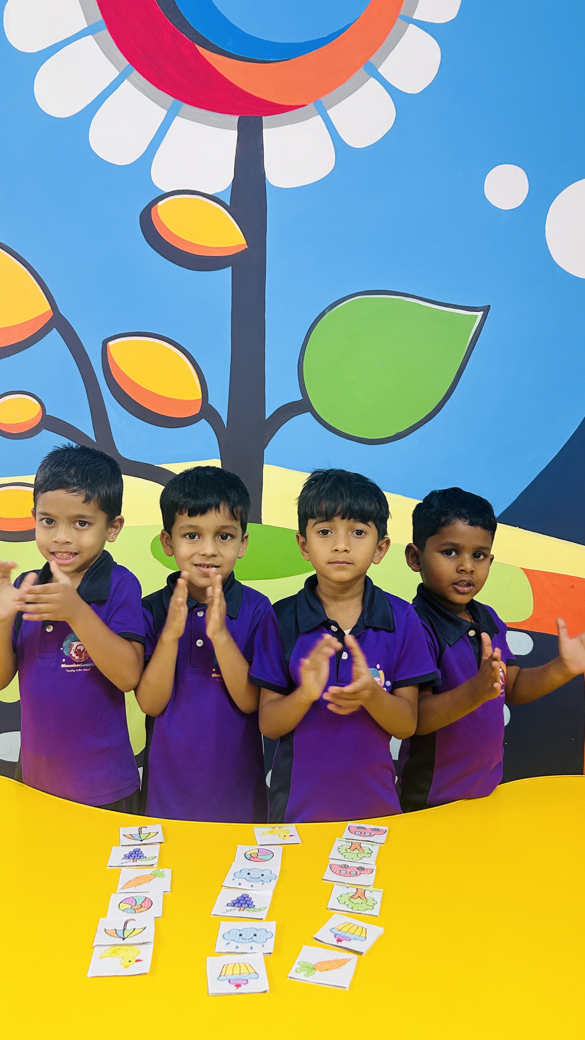 Children playing happily at Miraculous Preschool