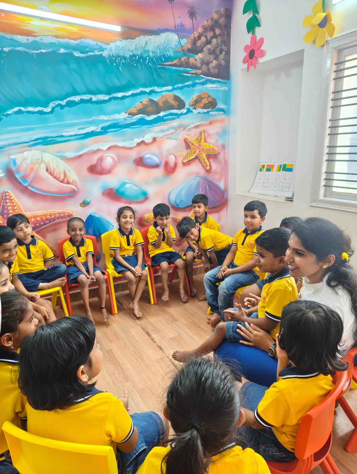 Children playing happily at Miraculous Preschool