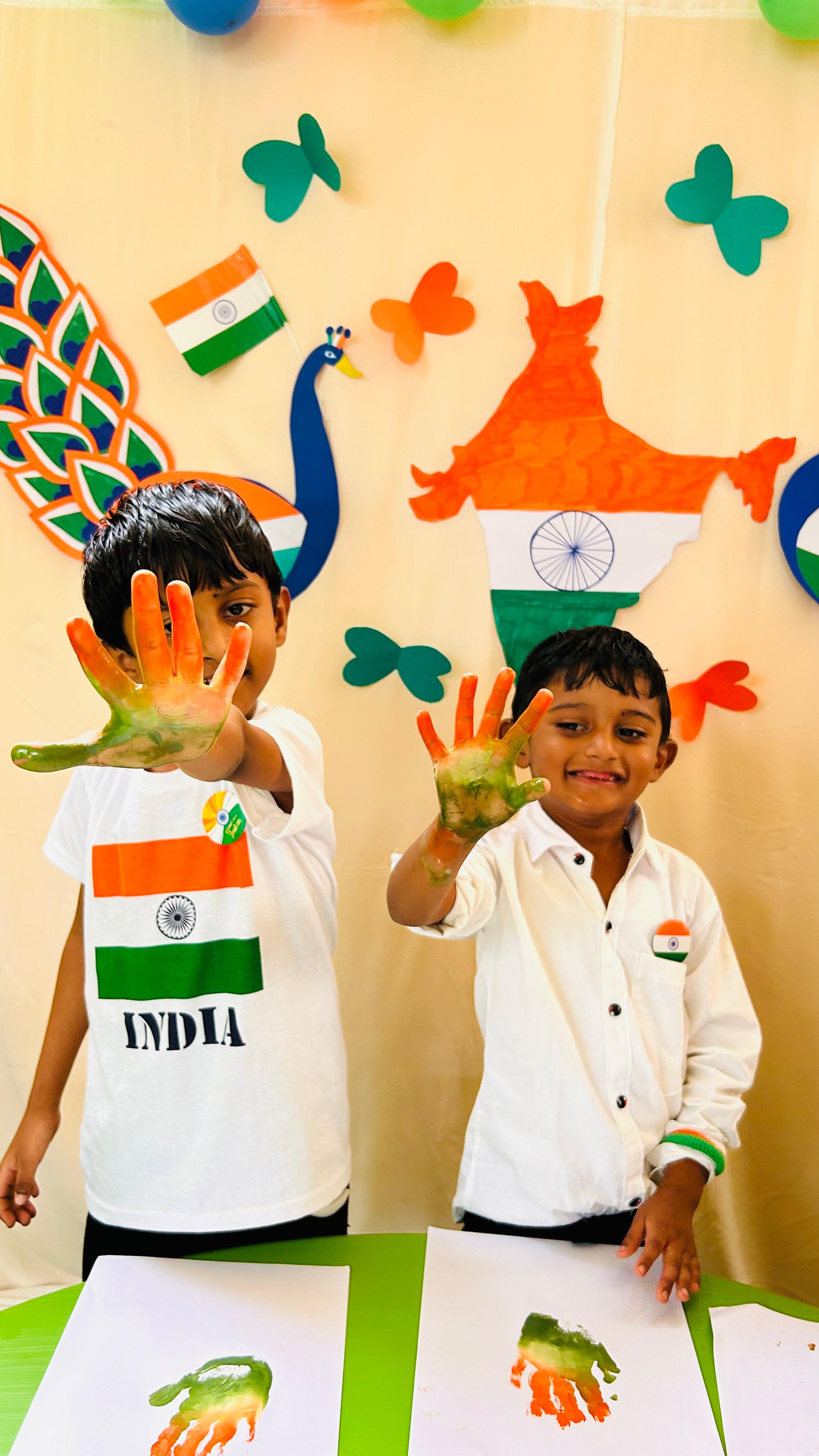 Children participating in art and activity session
