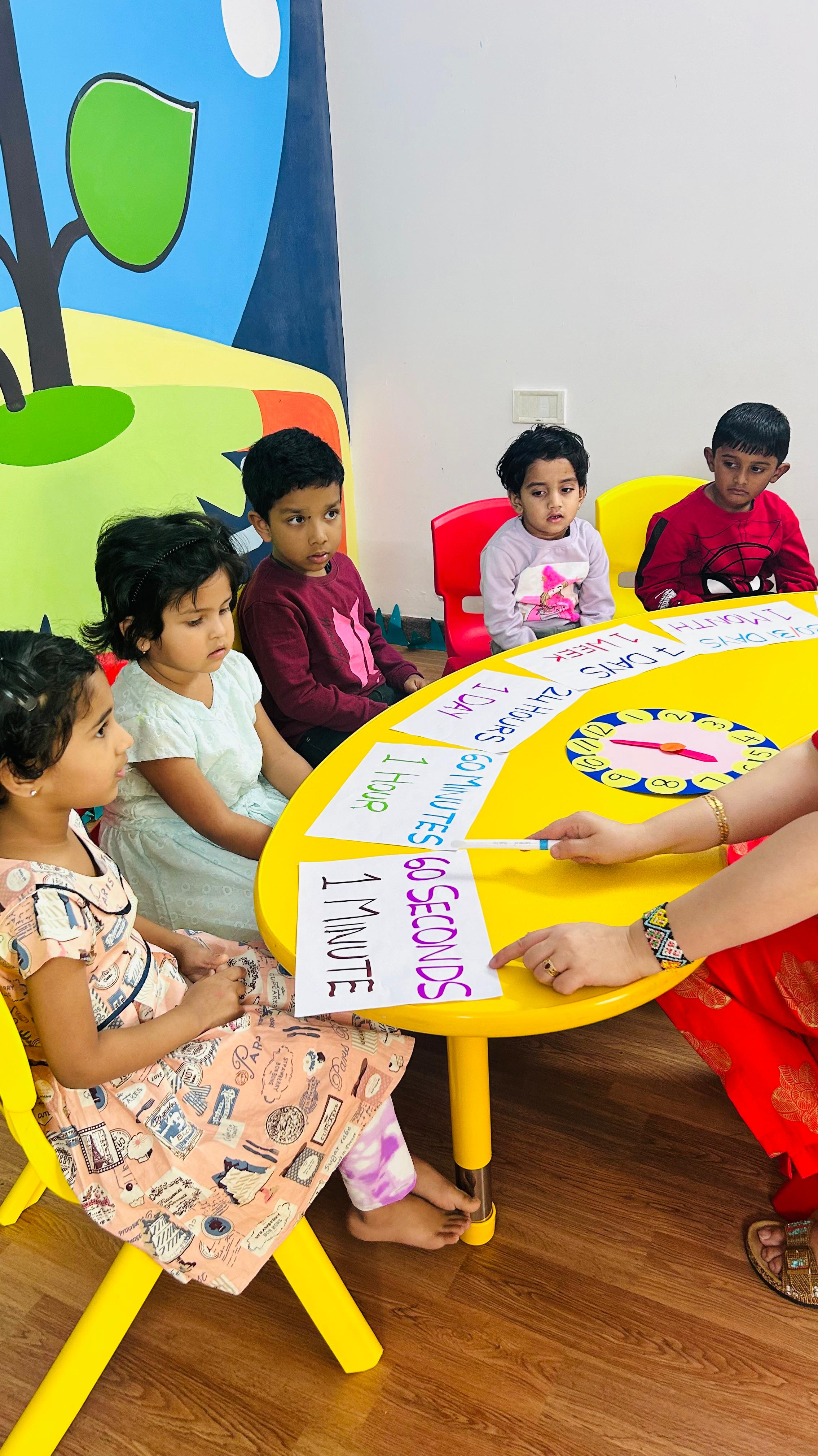 Children enjoying story and fun time